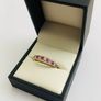 9ct Yellow Gold Ruby & Diamond Eternity Ring Image 3