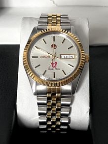 Rado Purple Horse Silver Dial Day Date Overhauled Automatic Watch 36MM SteelGold