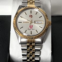 Rado Purple Horse Silver Dial Day Date Overhauled Automatic Watch 36MM SteelGold