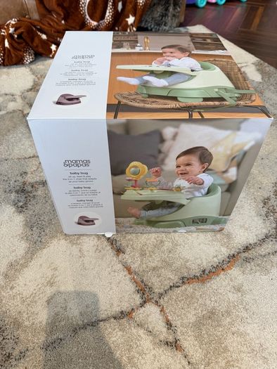 Bug 3-in-1 Floor and Booster Seat with Activity Tray - Eucalyptus