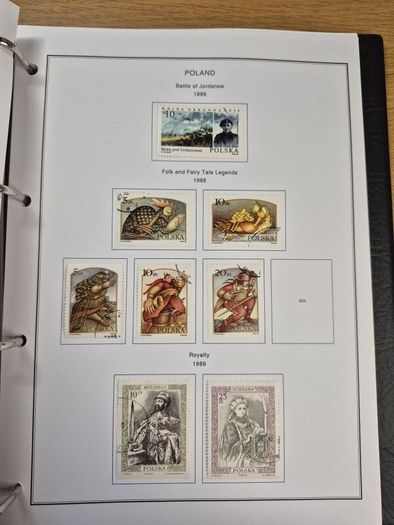 Poland stamps in album 1984 -1996