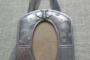 Pewter picture frame, Frames.Bee and flowers frame,Home decor