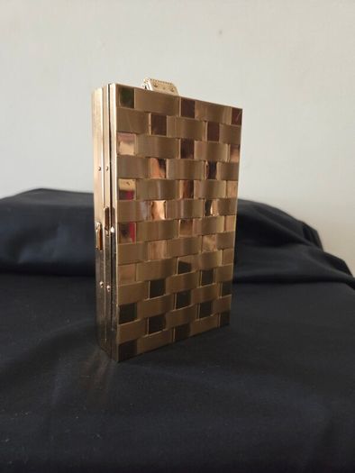1950's Compact Lipstick Cigarette Blunt Mesh Handle Purse
