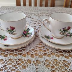 2x Royal Grafton Antique tea set