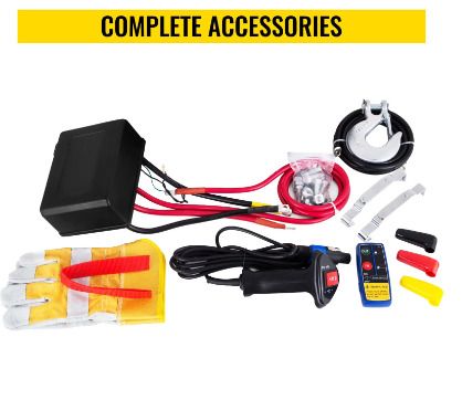 BRAND NEW 6000LBS 12V Electric Winch for 4X4 13M Steel Cable Car Trailer Ropes Towing Strap With Wireless Control ATV Truck Off Road