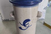 Irish Stoneware Pottery Torage Jar And Lid Or Vase.