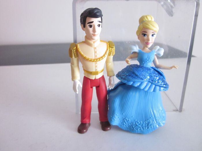 Disney Princess Cinderella and Prince Charming Collectible small dolls.