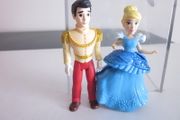 Disney Princess Cinderella and Prince Charming Collectible small dolls.