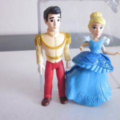 Disney Princess Cinderella and Prince Charming Collectible small dolls.