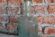 decorative green glass bottle