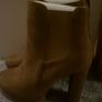 Ladies Brown Suede Ankle Boots Image 4