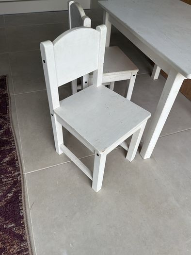 Ikea Sundvik kids wood table & chairs