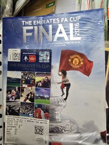 man utd cup final programme and ticket