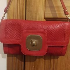 Genuine Longchamp 100% leather red shoulder bag