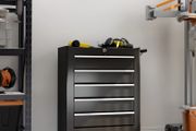 5-Drawer Tool Chest with Wheels, Steel Lockable Tool Storage Cabinet with Handle, 2 Keys for Garage, Workshop, Black