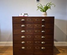 Apothecary / Mid-century Multi-Drawer Chest