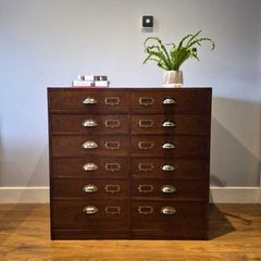 Apothecary / Mid-century Multi-Drawer Chest
