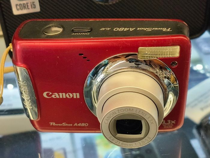 Canon Power Shot A480 10MP 3.3X Zoom Red Canon Digital Camera Canon Powershot/ Used