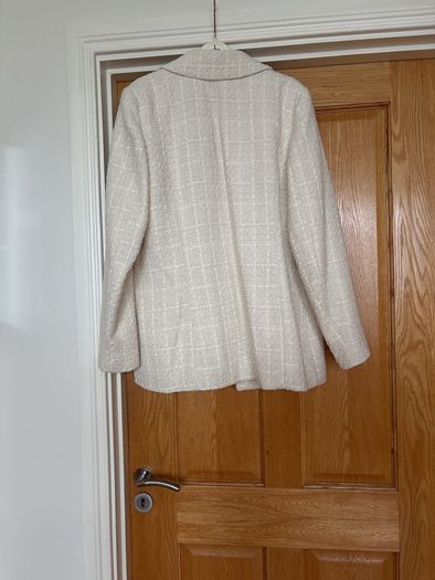 Womens  cream blazer River Island Boucle jacket