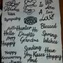 Handmade x-stitch greeting card:- Butterfly Image 2