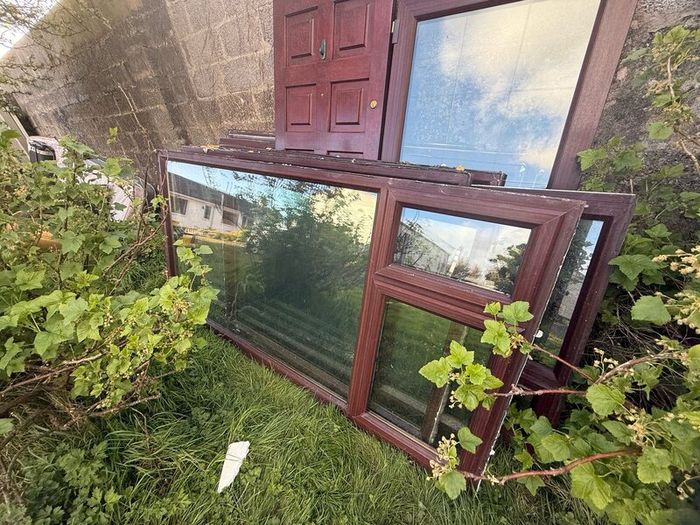 Double glazed windows and solid door job lot