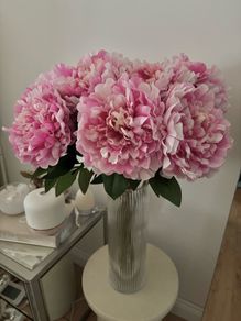 BNWT Paul Costello artificial peony stem decorative flowers_ home decor
