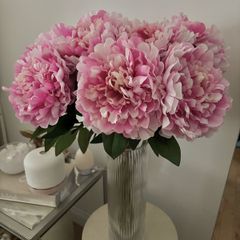 BNWT Paul Costello artificial peony stem decorative flowers_ home decor