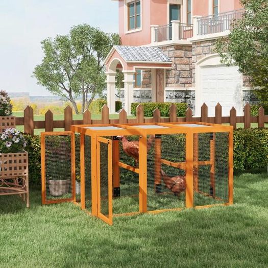 Wooden Chicken Coop & Run