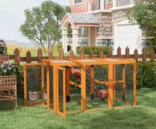 Wooden Chicken Coop & Run