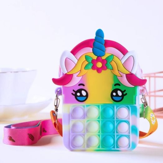 Unicorn popit purse