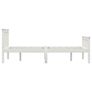 Bed Frame without Mattress White Solid Pinewood 140x200 cm Image 4