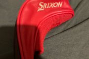 Red srixon Z 3 wood, golf driver cover