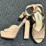 Original Prada Suede Block High Heels Image 2