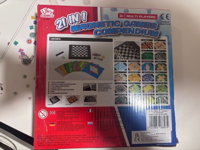 A to Z Games 21 in 1 Magnetic Games Compendium