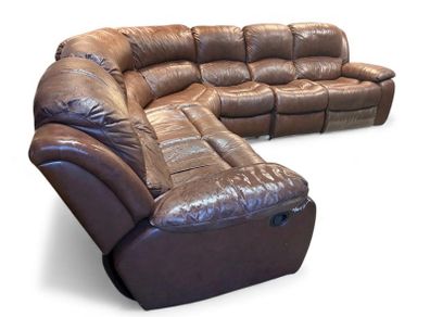 Leather Corner Settee