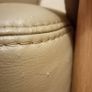 Solid Beech and Leather Armchair Image 3