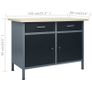 Workbench with Three Wall Panels and One Cabinet Image 6