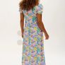 Sugarhill maxi dress button down front , tie back Image 4