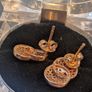 Silver gold plated earrings Image 3