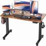NEW SALE | Height Adjustable Electric Standing Desk - 100x60 cm Stand Up Table Desk Thick Splice Board, Smart Control Panel 3 Memory Heights Image 2