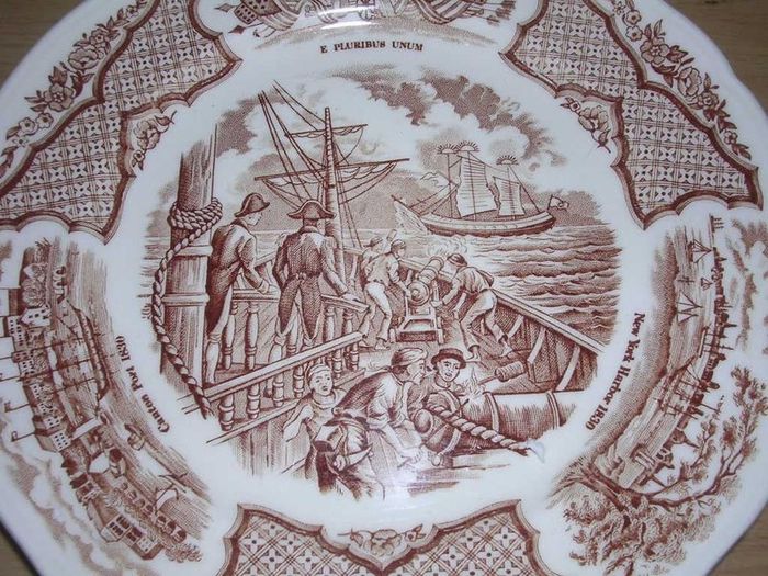 Alfred Meakin  Fair Winds  Plate