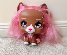 VIP Pets Mega Pet Dog Nyla Toy Figure Head  IMC Toys approx. 21 cm. Used Please see photos
