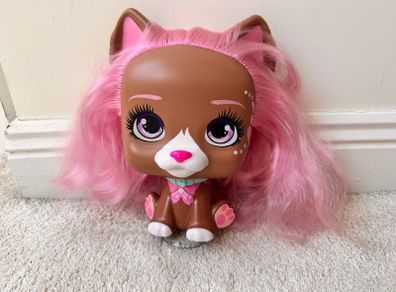 VIP Pets Mega Pet Dog Nyla Toy Figure Head  IMC Toys approx. 21 cm. Used Please see photos