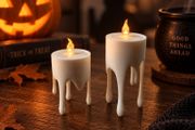 Set 3/12euro or 6/20euro Candles Dripping LED Halloween Decoration