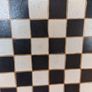 Vintage Card Table painted with Chess Board Image 4