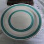 Carrigaline pottery striped plates, Carrigaline Dinner plates Image 2