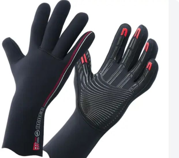 Surfgear gloves hoodie boots and earplugs