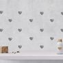 Heart Stickers, Removable Wallpaper, Heart Pattern Decals, Wallpaper decal, Heart Decals, Wall Art, vinyl hearts, Children Wall Decal Image 2