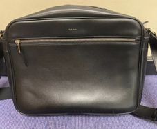 Paul Smith Accessories Men's City Embossed Cross Body Bag - Black Leather