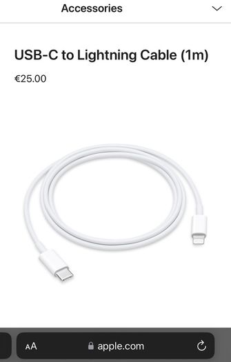 USB-C to Lightning Cable (1m) Apple original